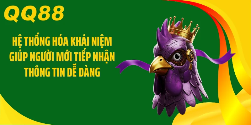 Hệ thống hóa khái niệm giúp người mới tiếp nhận thông tin dễ dàng