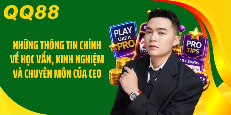 Những thông tin chính về học vấn, kinh nghiệm và chuyên môn của CEO